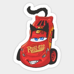 Cat Car Kachow Sticker